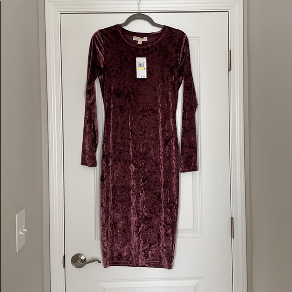 Michael Kors Dresses & Skirts - Michael Kors Purple Long Sleeve Dress - size M